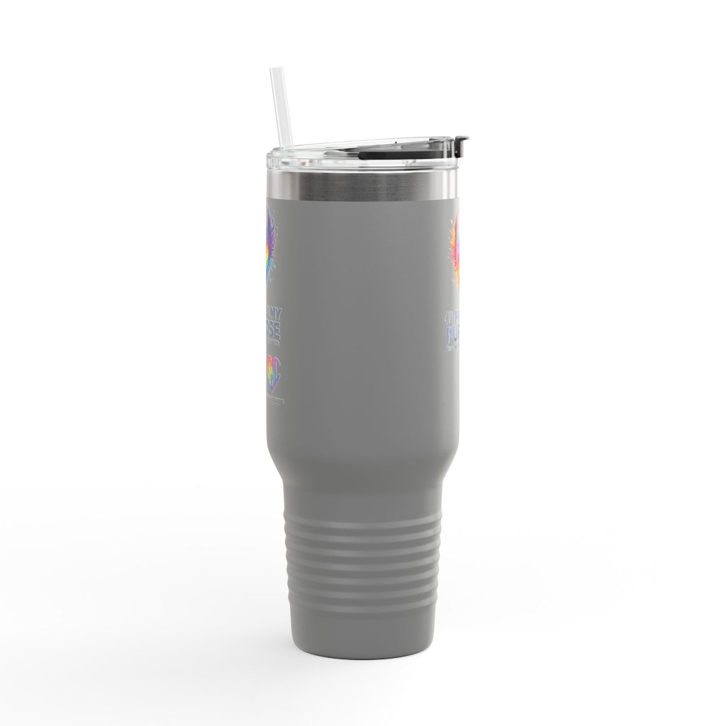 My Pride & My Purpose™ 40oz Insulated Travel Mug with Handle | LGBTQ+ Pride