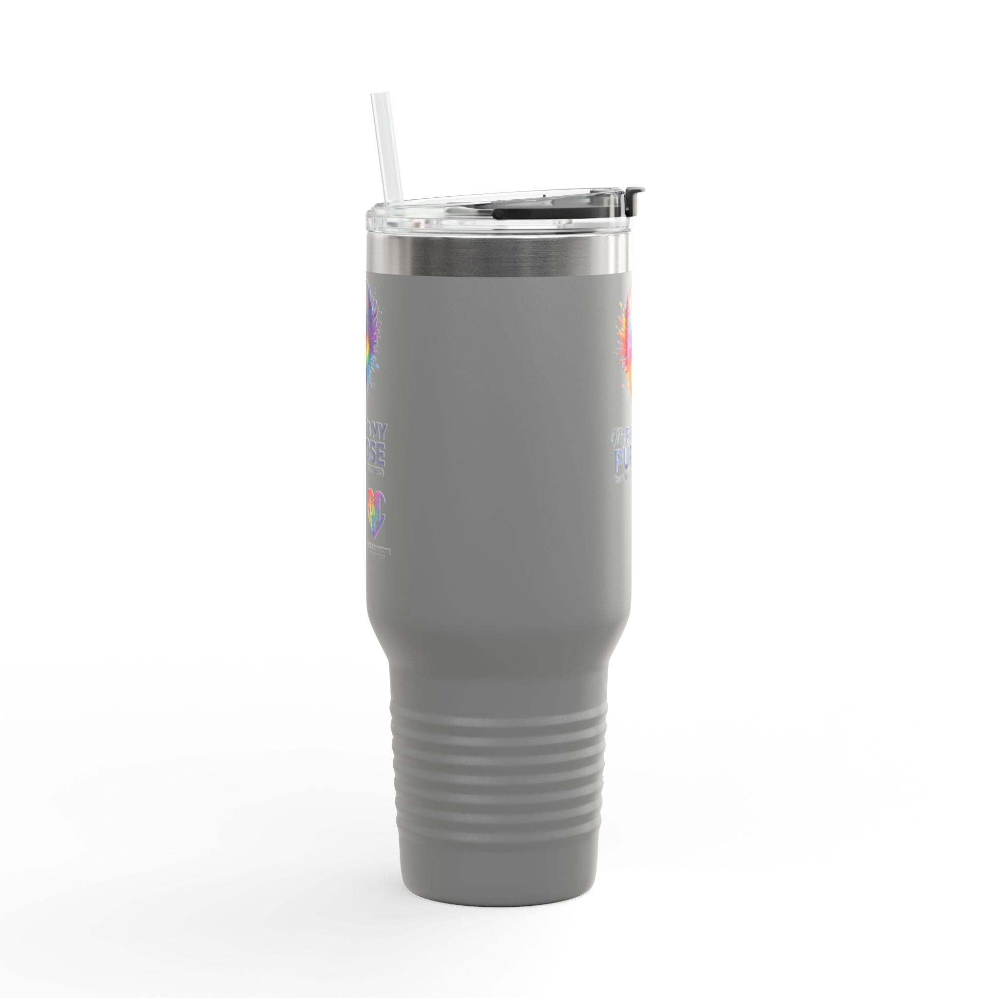 My Pride & My Purpose™ 40oz Insulated Travel Mug with Handle | LGBTQ+ Pride