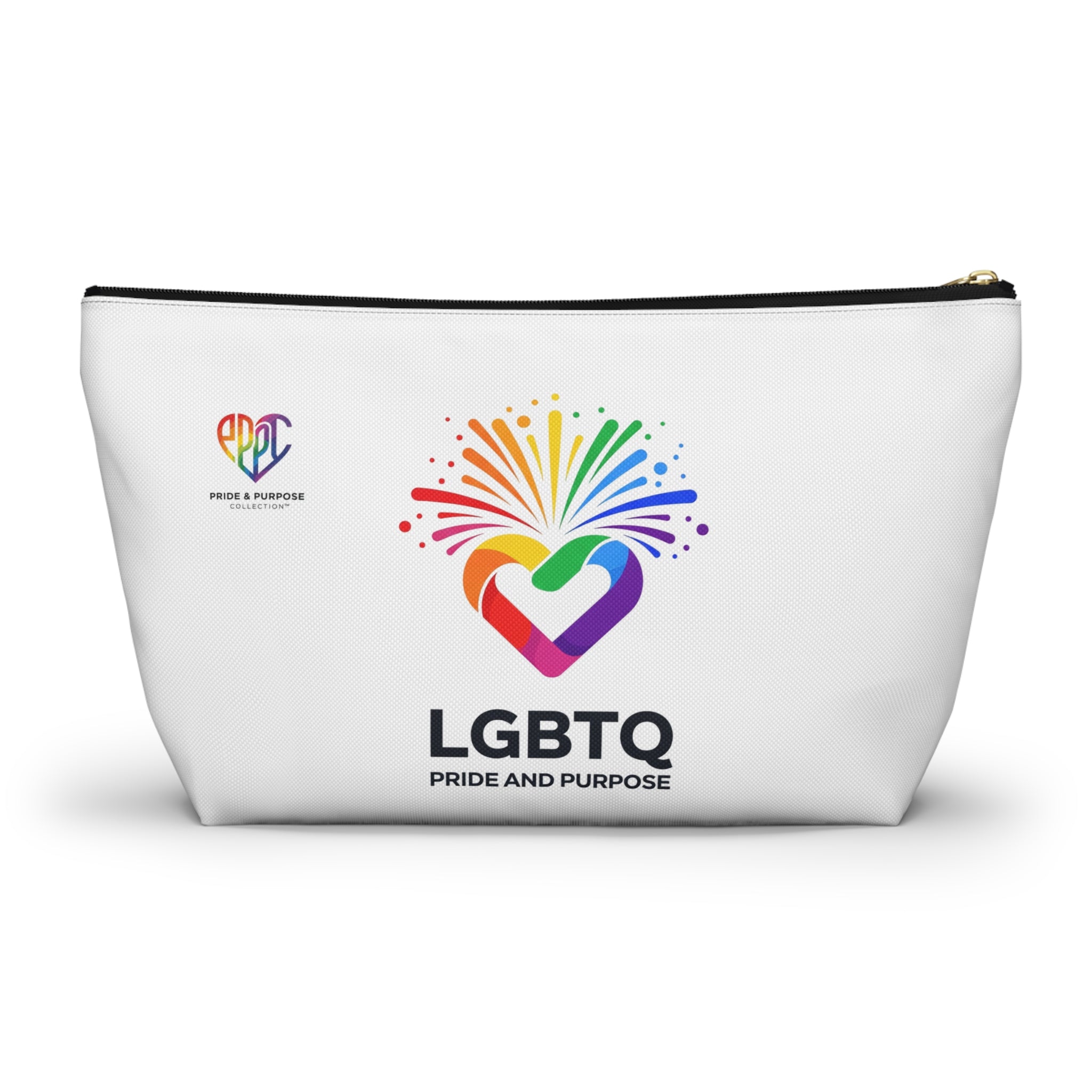 Pride & Purpose LGBTQ+ Celebration Heart Travel Pouch