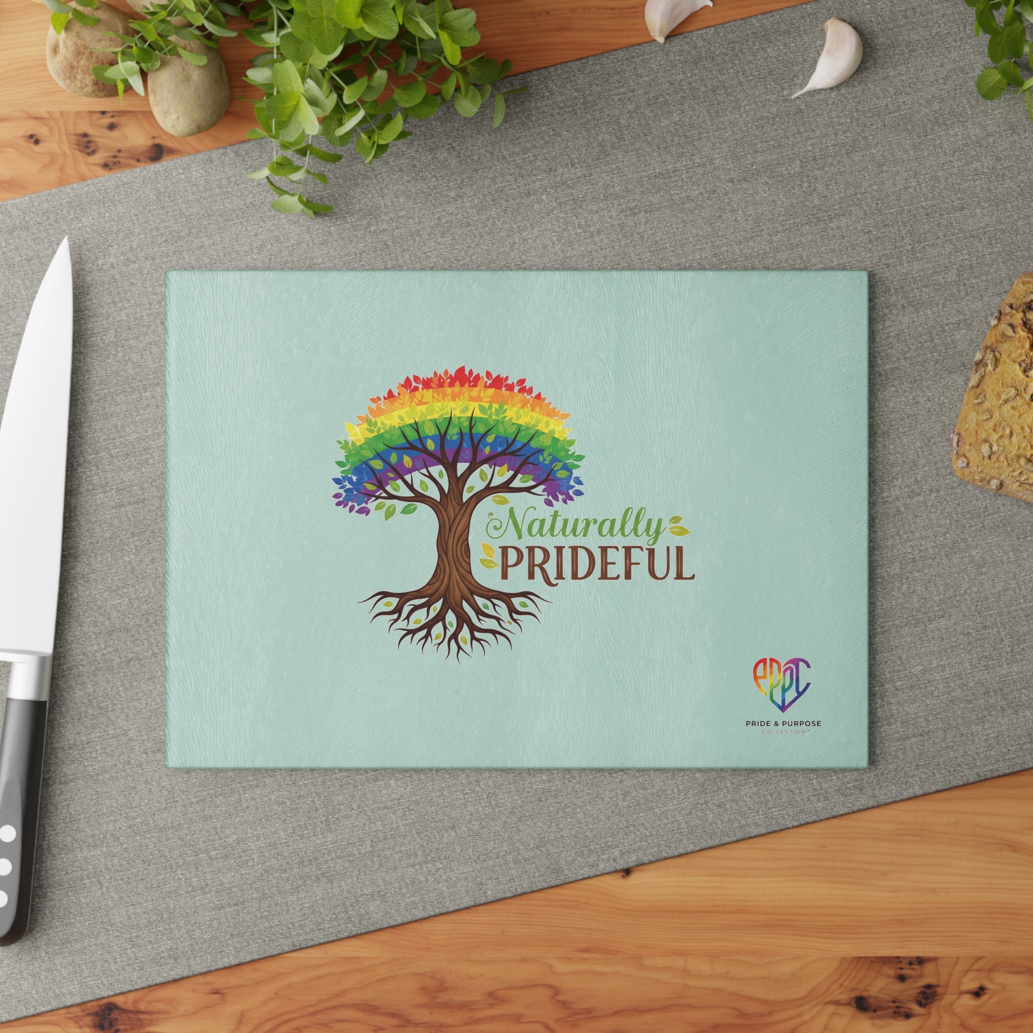 Naturally Prideful™ Premium Glass Cutting Board | The Pride & Purpose Collection™