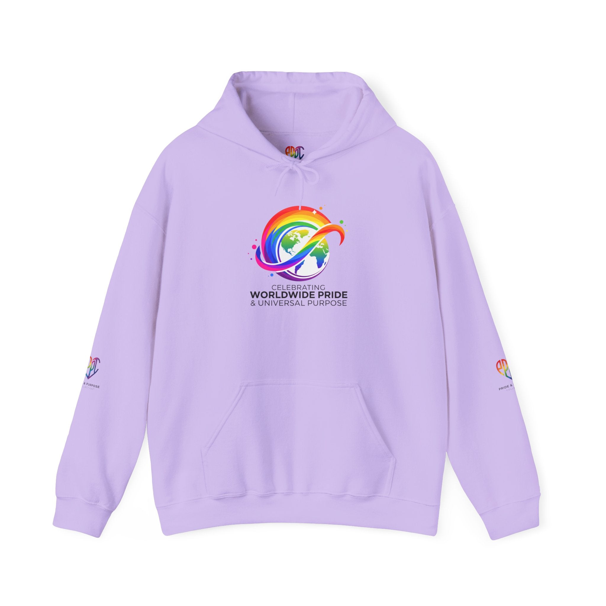 Celebrating Worldwide Pride & Universal Purpose™ Heavy Blend Hoodie | Pride Affirmation