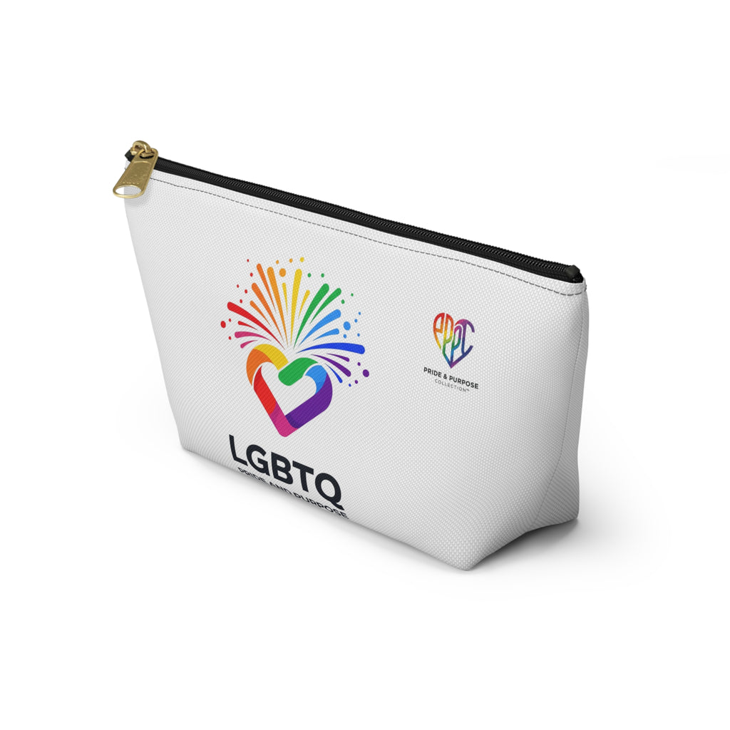 Pride & Purpose LGBTQ+ Celebration Heart Travel Pouch