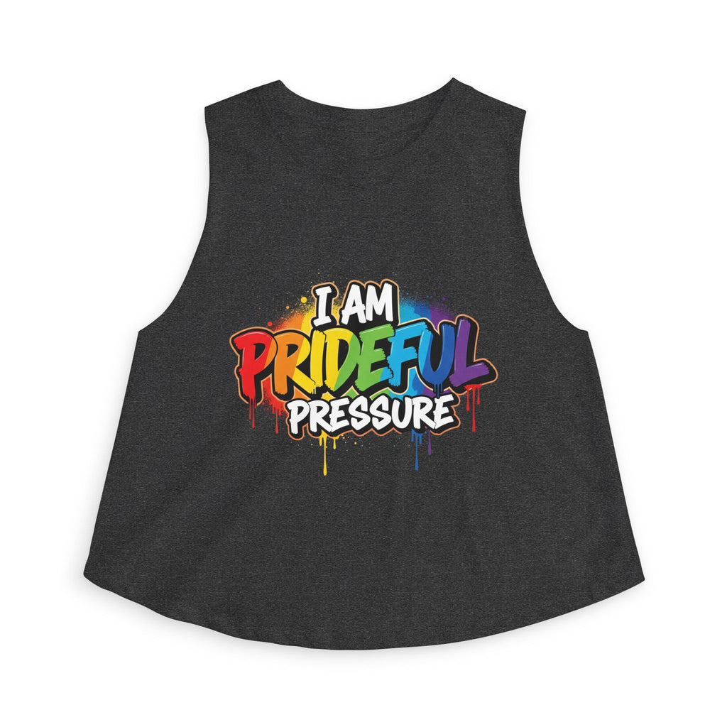 I Am Prideful Pressure™ Women's Festival Crop Tank | LGBTQ+ Pride Apparel