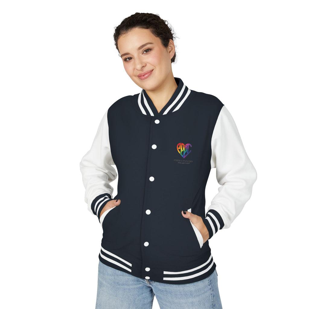 My Pride & My Purpose™ Premium Varsity Jacket | LGBTQ+ Pride Apparel