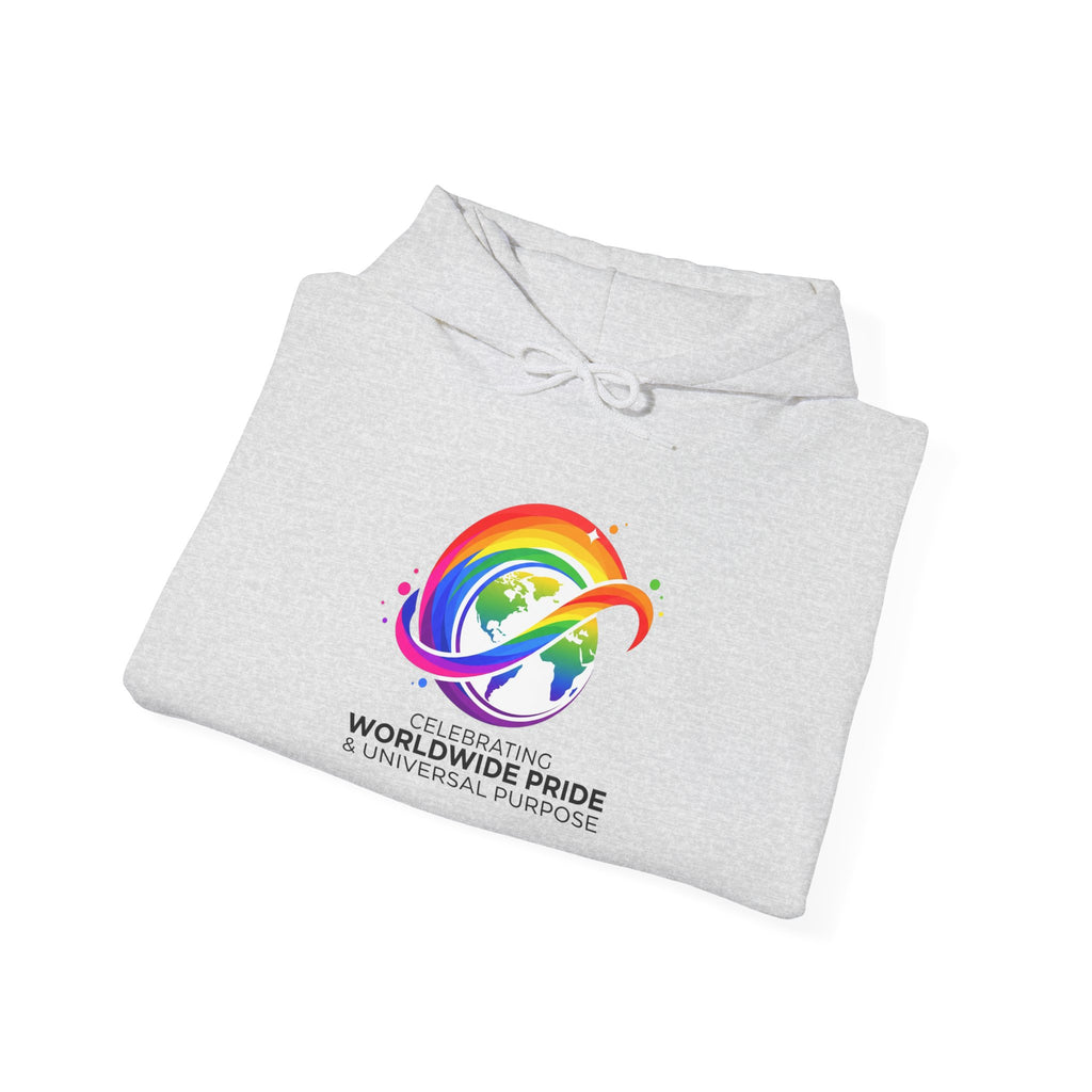 Celebrating Worldwide Pride & Universal Purpose™ Heavy Blend Hoodie | Pride Affirmation
