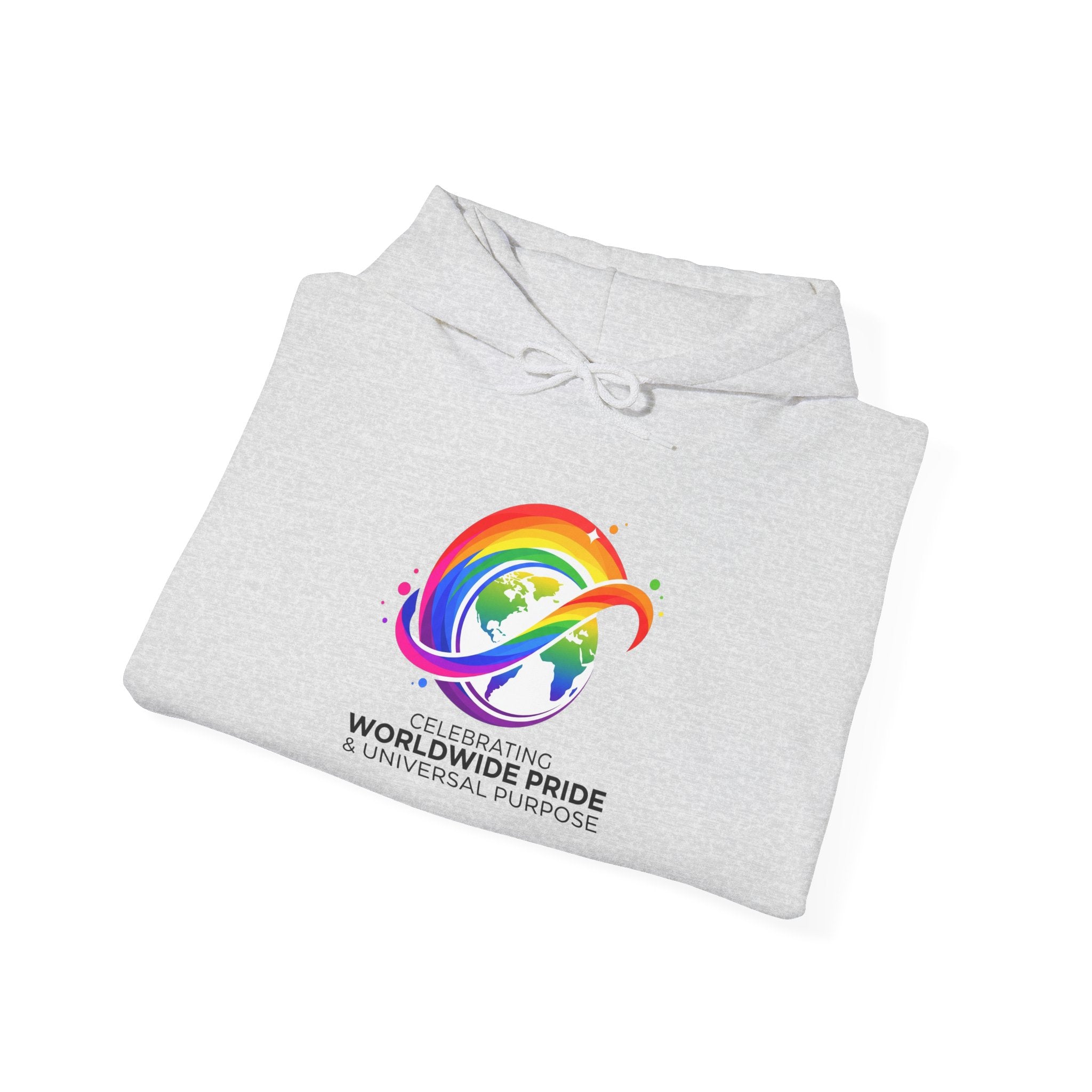 Celebrating Worldwide Pride & Universal Purpose™ Heavy Blend Hoodie | Pride Affirmation