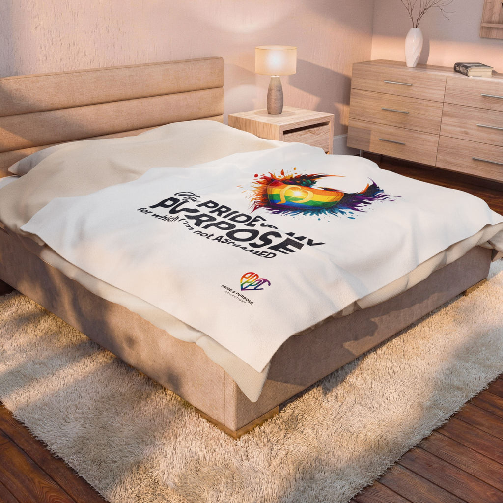 My Pride & My Purpose™ Premium Throw Blanket | LGBTQ+ Pride