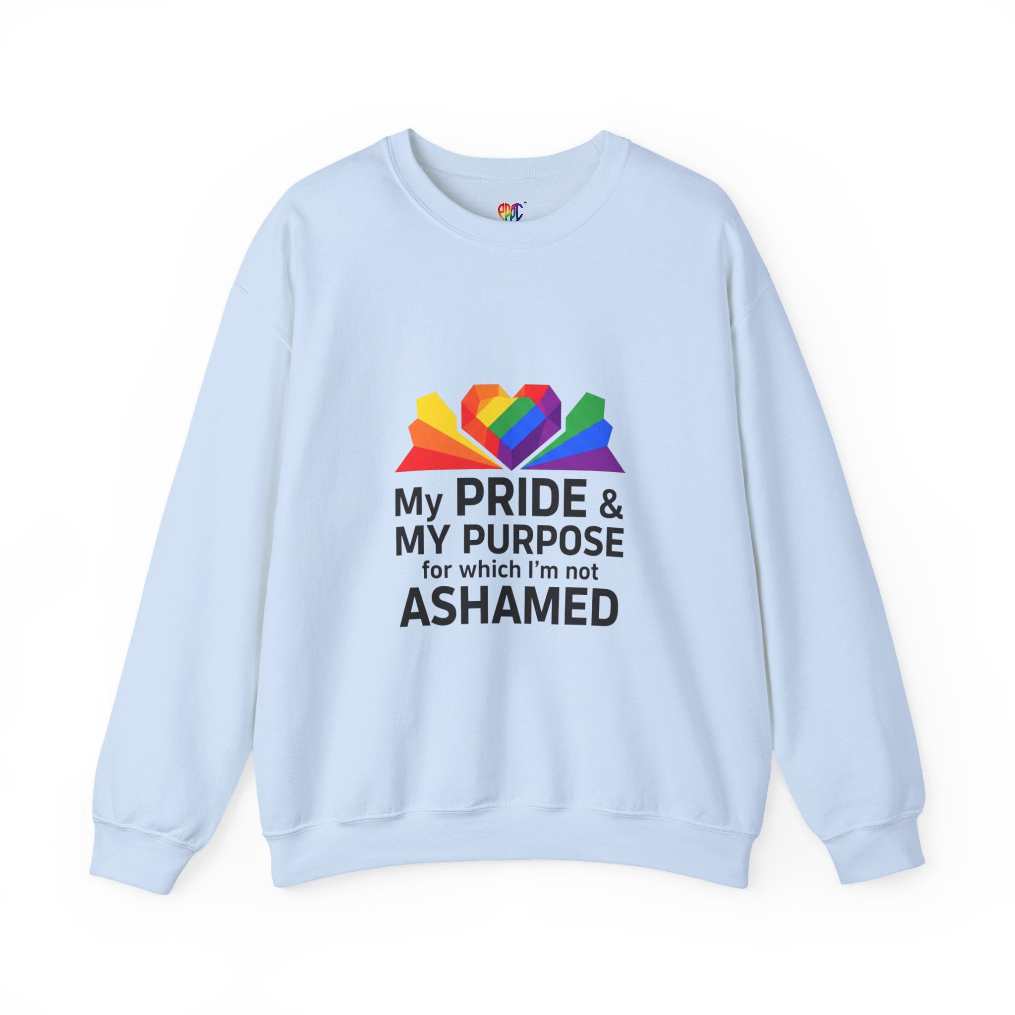 My Pride & My Purpose™ Heavy Blend Crewneck Sweatshirt | LGBTQ+ Pride