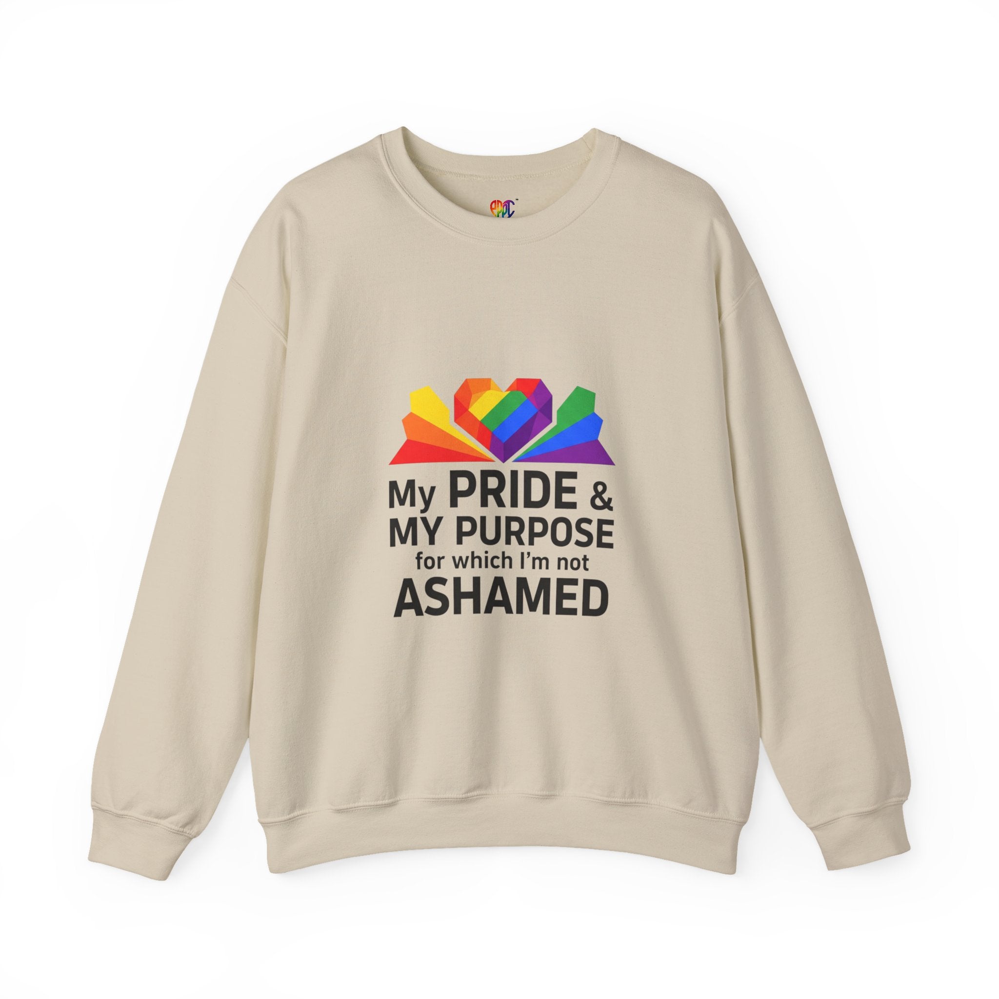 My Pride & My Purpose™ Heavy Blend Crewneck Sweatshirt | LGBTQ+ Pride