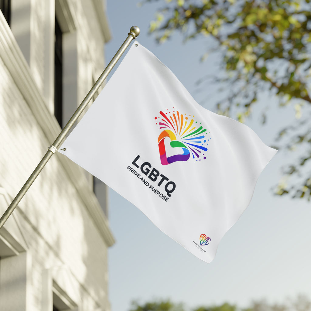 LGBTQ Pride and Purpose™ Premium Double Sided House Flag