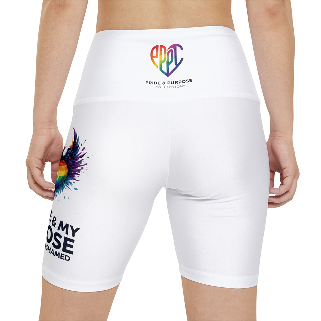 My Pride & My Purpose™ Phoenix Heart LGBTQ+ Workout Shorts | Pride Affirmation