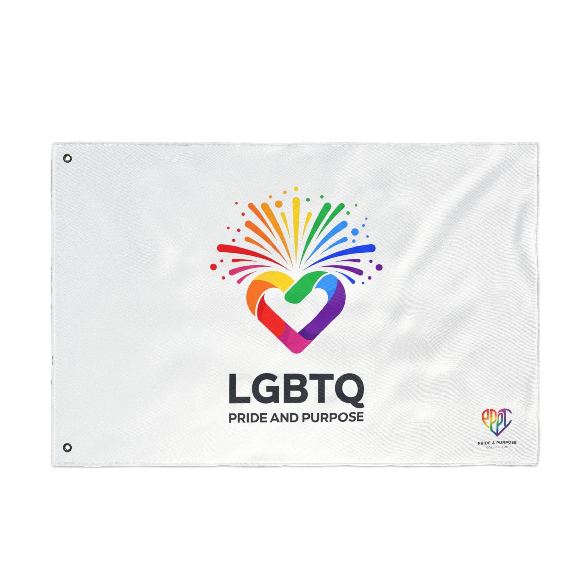 LGBTQ Pride and Purpose™ Premium Double Sided House Flag