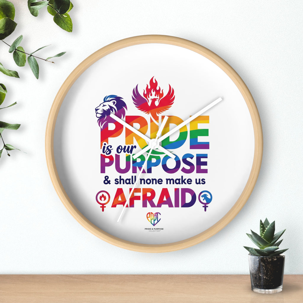 Pride Is Our Purpose™ Premium Inspirational Wall Clock