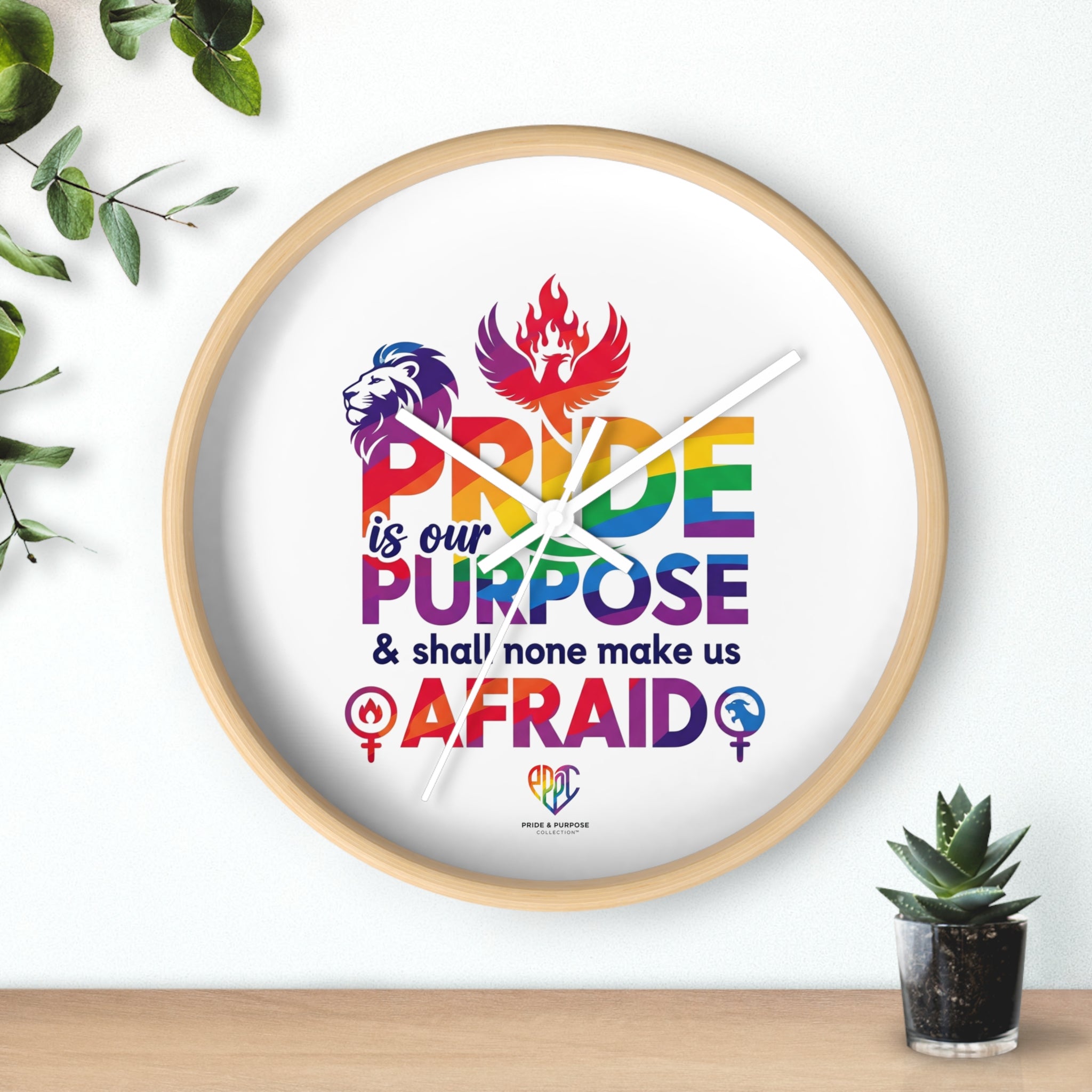 Pride Is Our Purpose™ Premium Inspirational Wall Clock