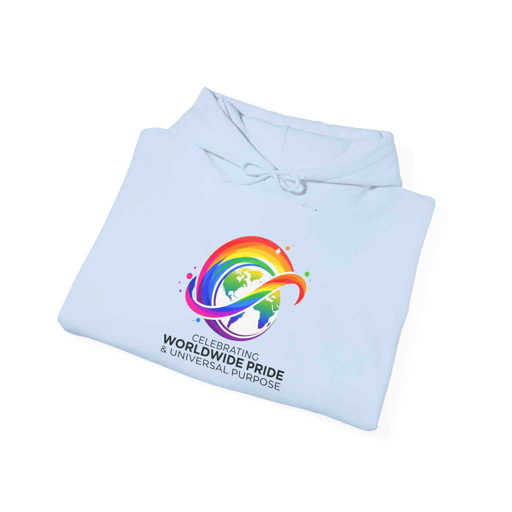 Celebrating Worldwide Pride & Universal Purpose™ Heavy Blend Hoodie | Pride Affirmation