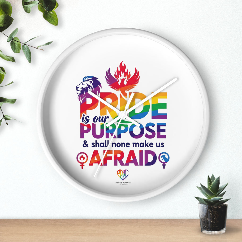 Pride Is Our Purpose™ Premium Inspirational Wall Clock