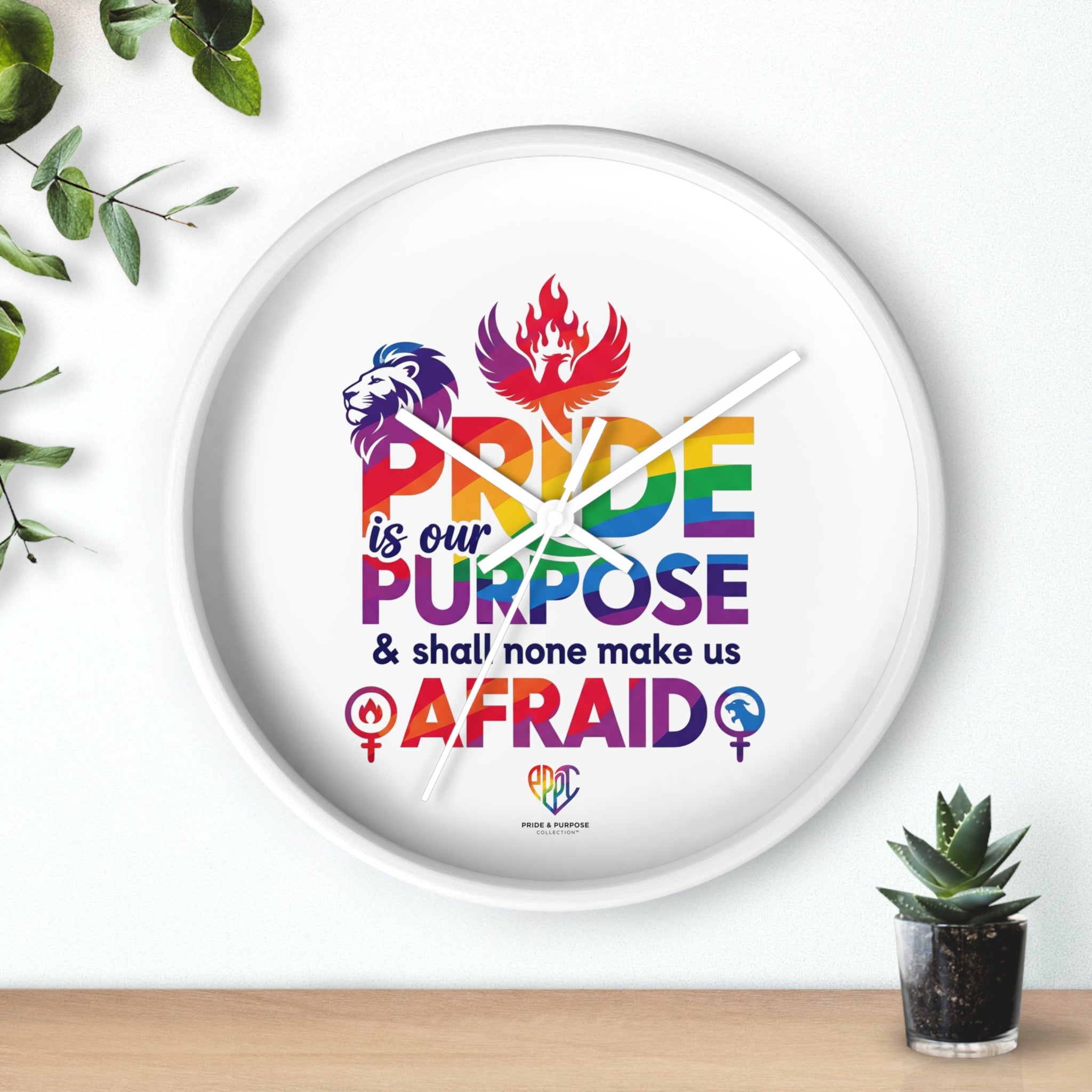 Pride Is Our Purpose™ Premium Inspirational Wall Clock