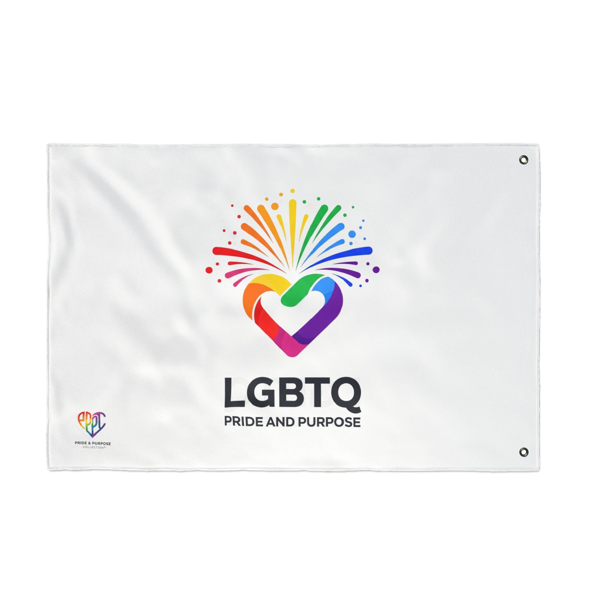LGBTQ Pride and Purpose™ Premium Double Sided House Flag
