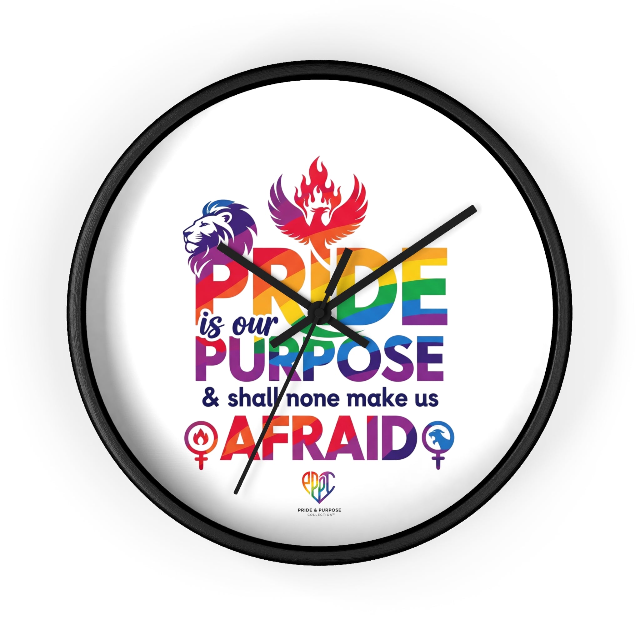 Pride Is Our Purpose™ Premium Inspirational Wall Clock