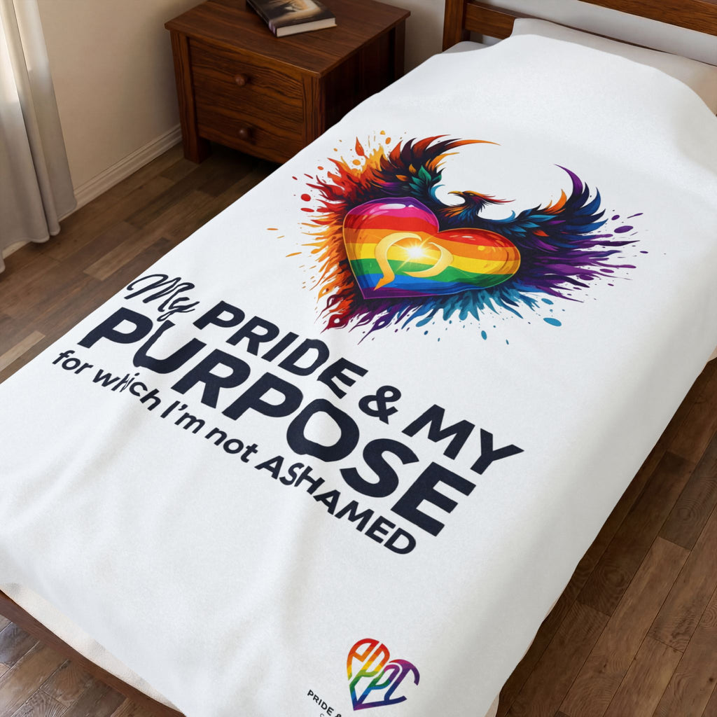 My Pride & My Purpose™ Premium Throw Blanket | LGBTQ+ Pride