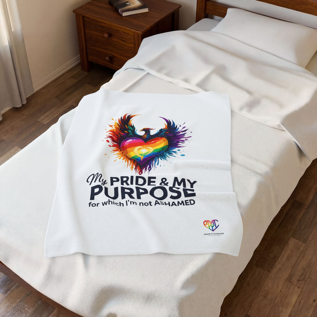My Pride & My Purpose™ Premium Throw Blanket | LGBTQ+ Pride