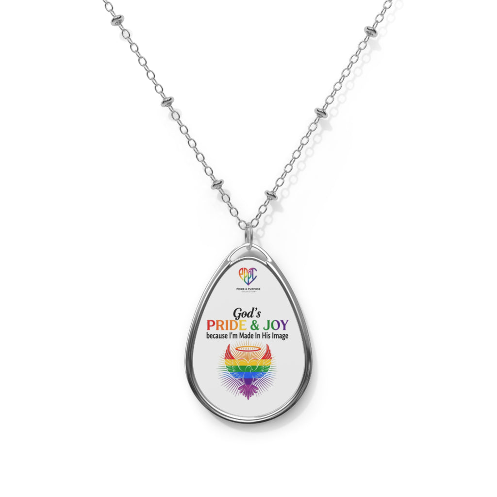 God's Pride & Joy™ Premium Oval Pendant Necklace