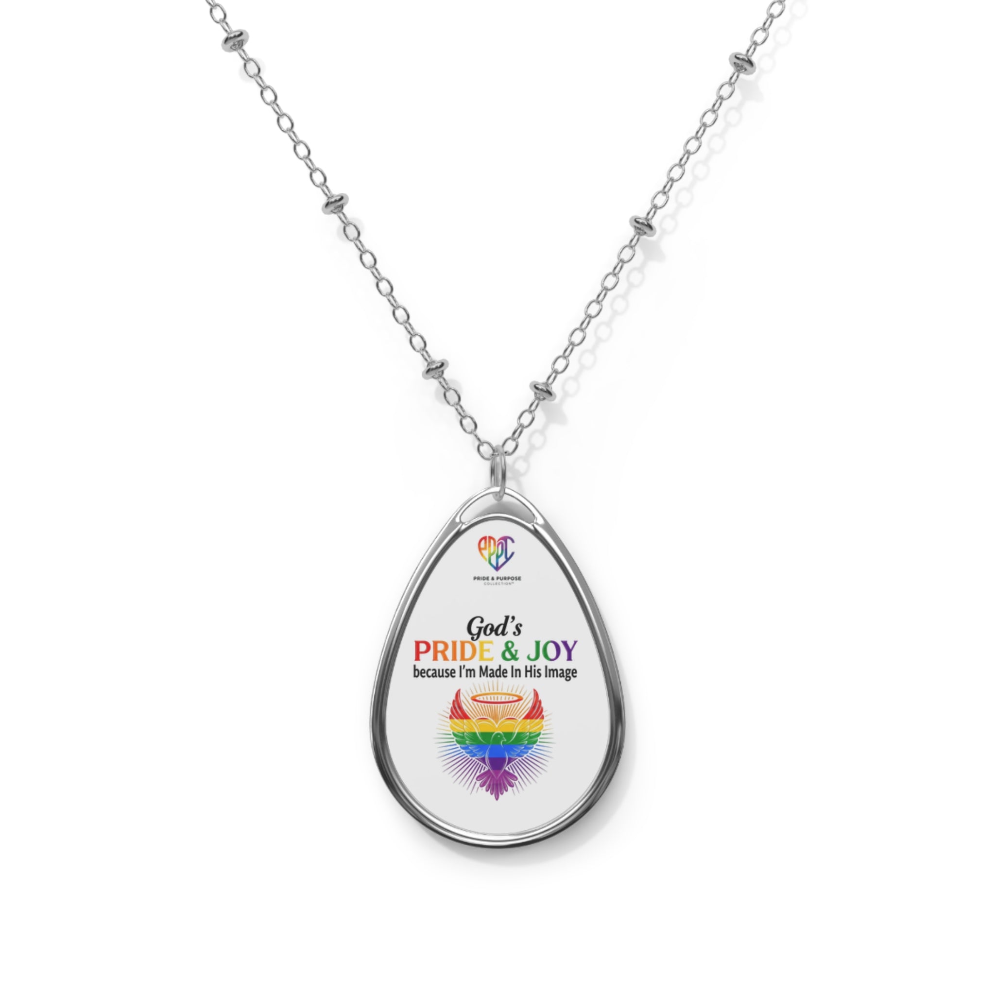 God's Pride & Joy™ Premium Oval Pendant Necklace