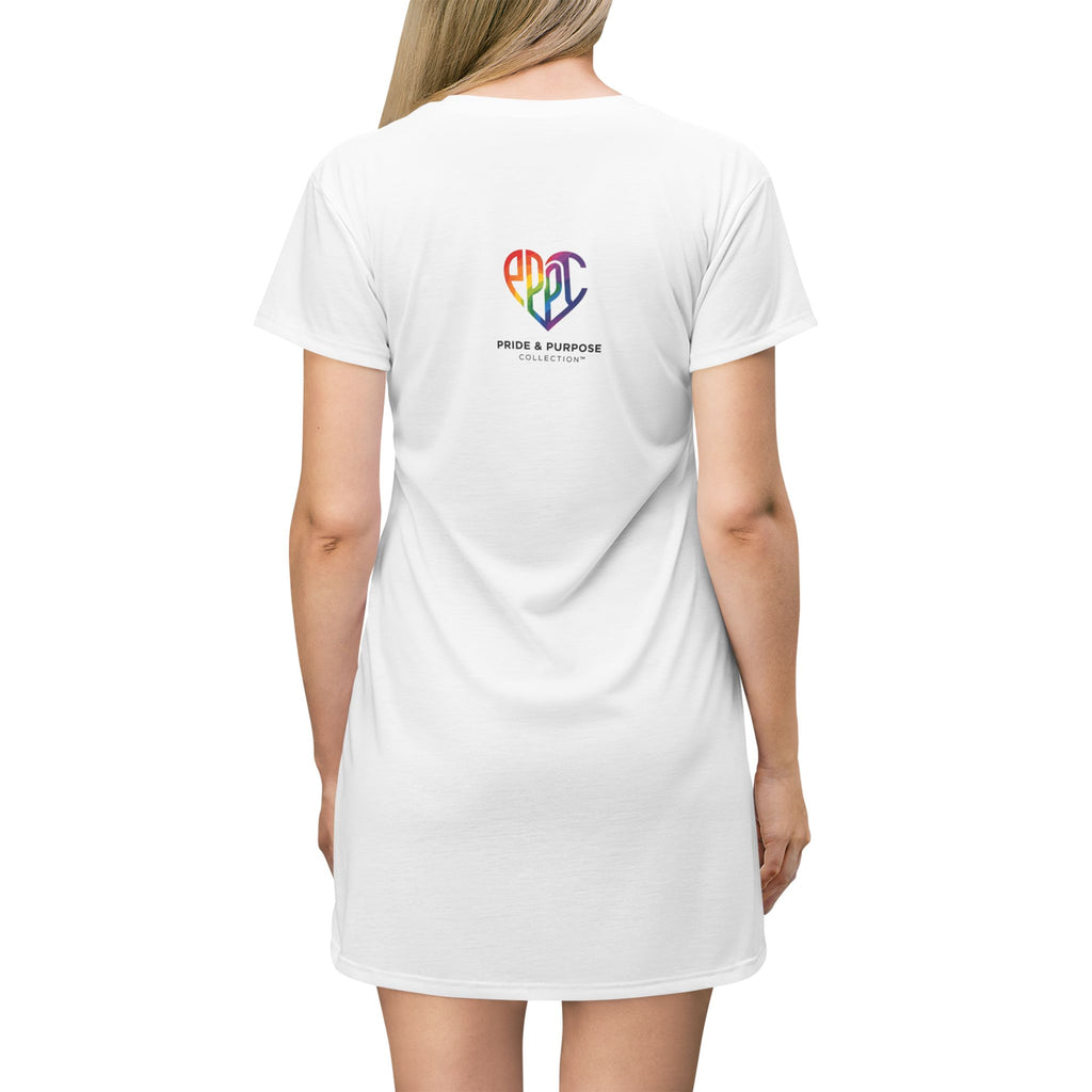 Naturally Prideful™ Premium T-Shirt Dress | Pride Affirmation