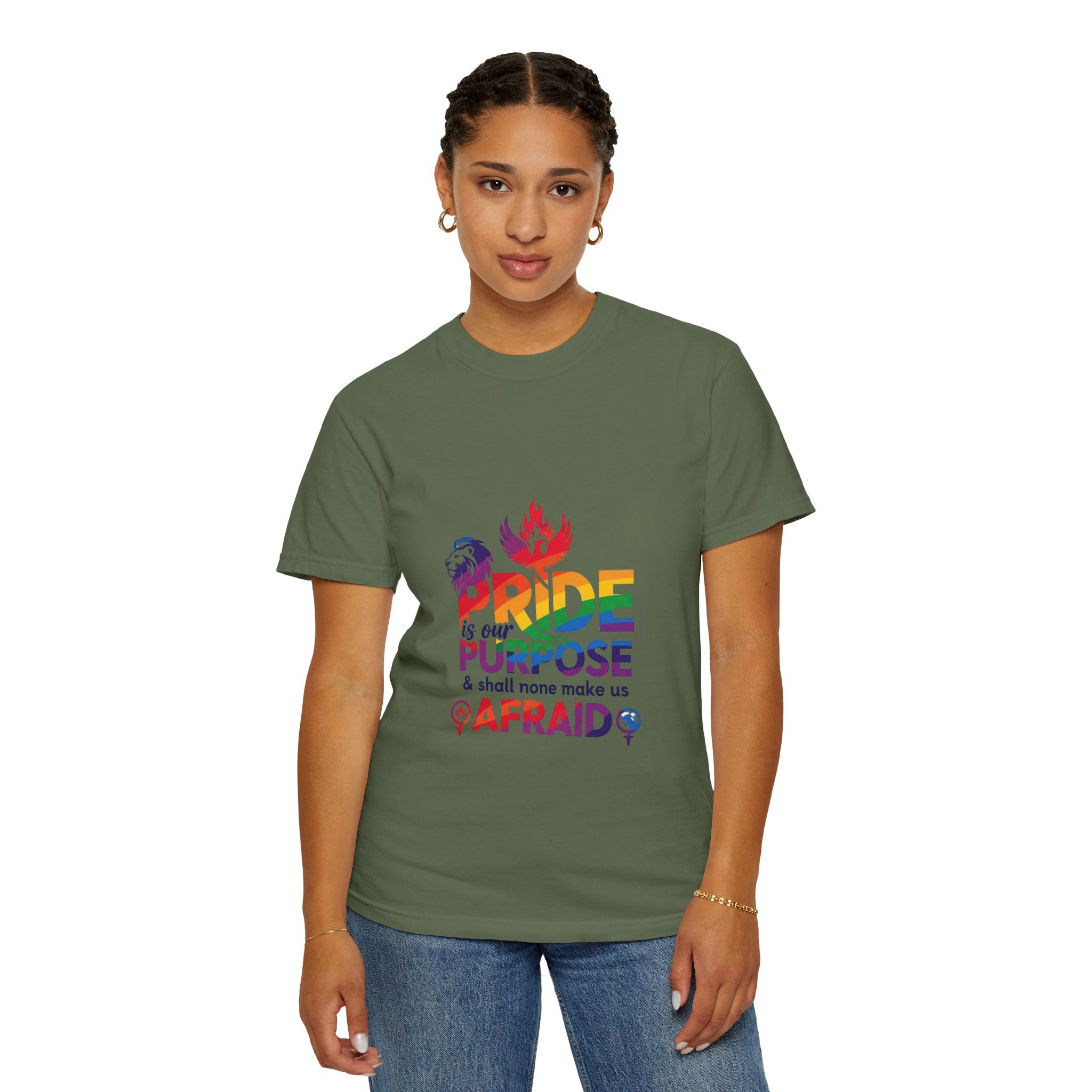 Pride Is Our Purpose™ & Shall None Make Us Afraid™ Premium Unisex T-Shirt