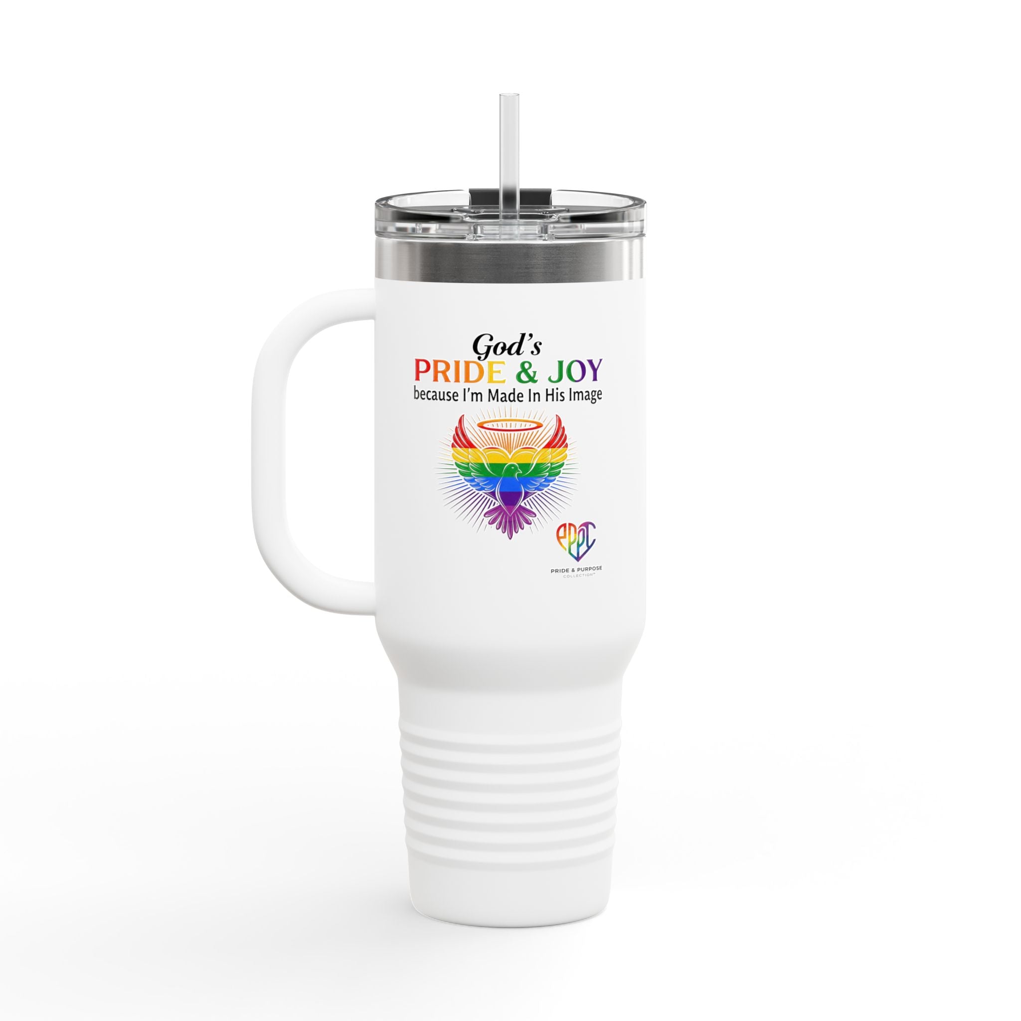 God's Pride & Joy™ 40 oz Insulated Travel Mug with Handle