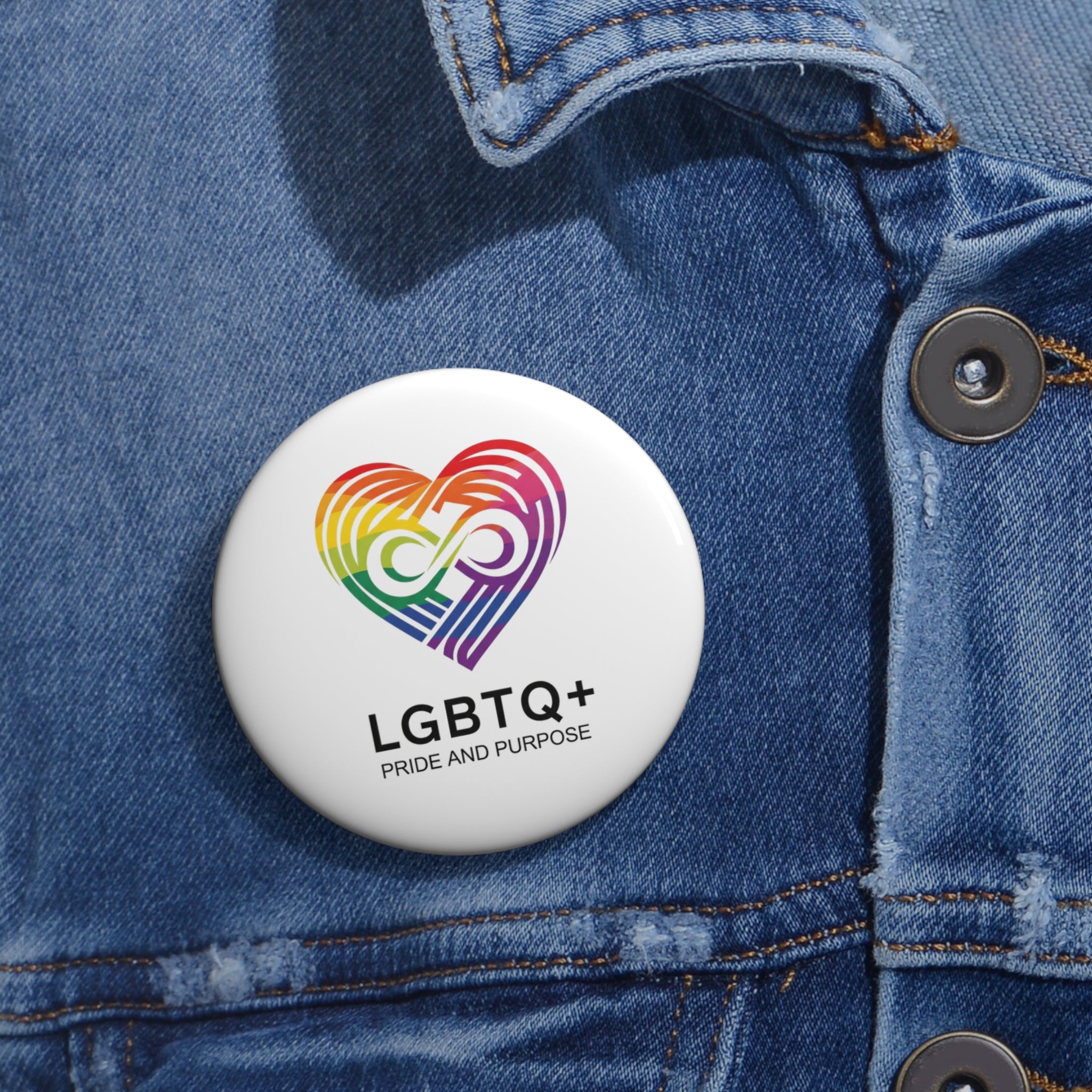 Pride & Purpose™ Heart Logo Pin Button
