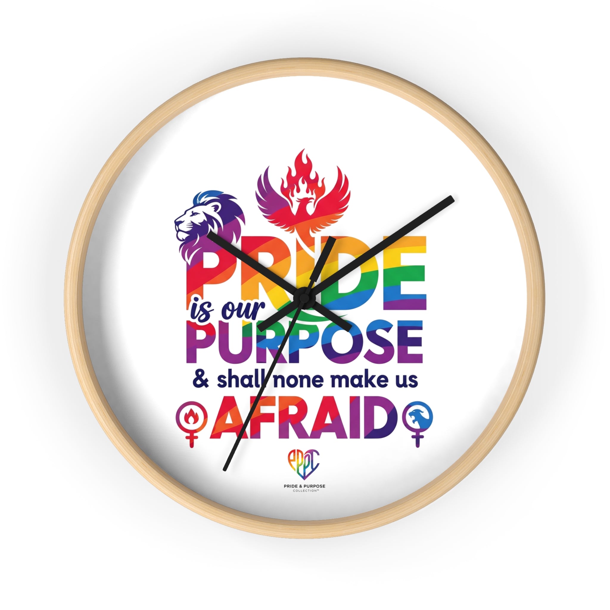 Pride Is Our Purpose™ Premium Inspirational Wall Clock