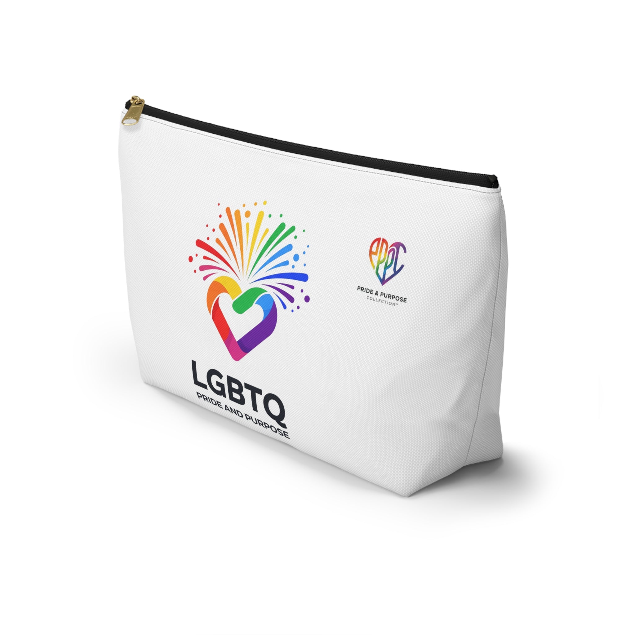 Pride & Purpose LGBTQ+ Celebration Heart Travel Pouch
