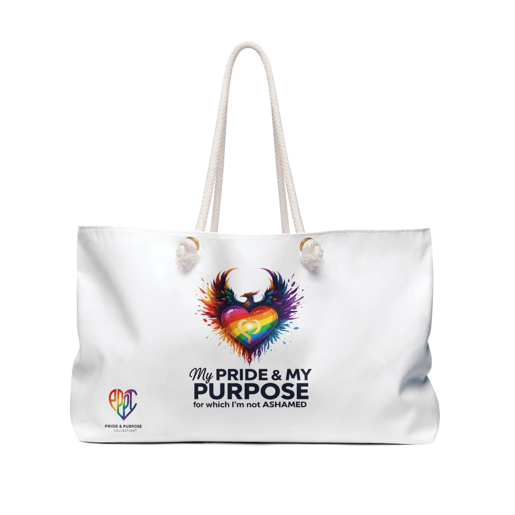 My Pride & My Purpose™ Premium Weekender Tote Bag | LGBTQ+ Pride