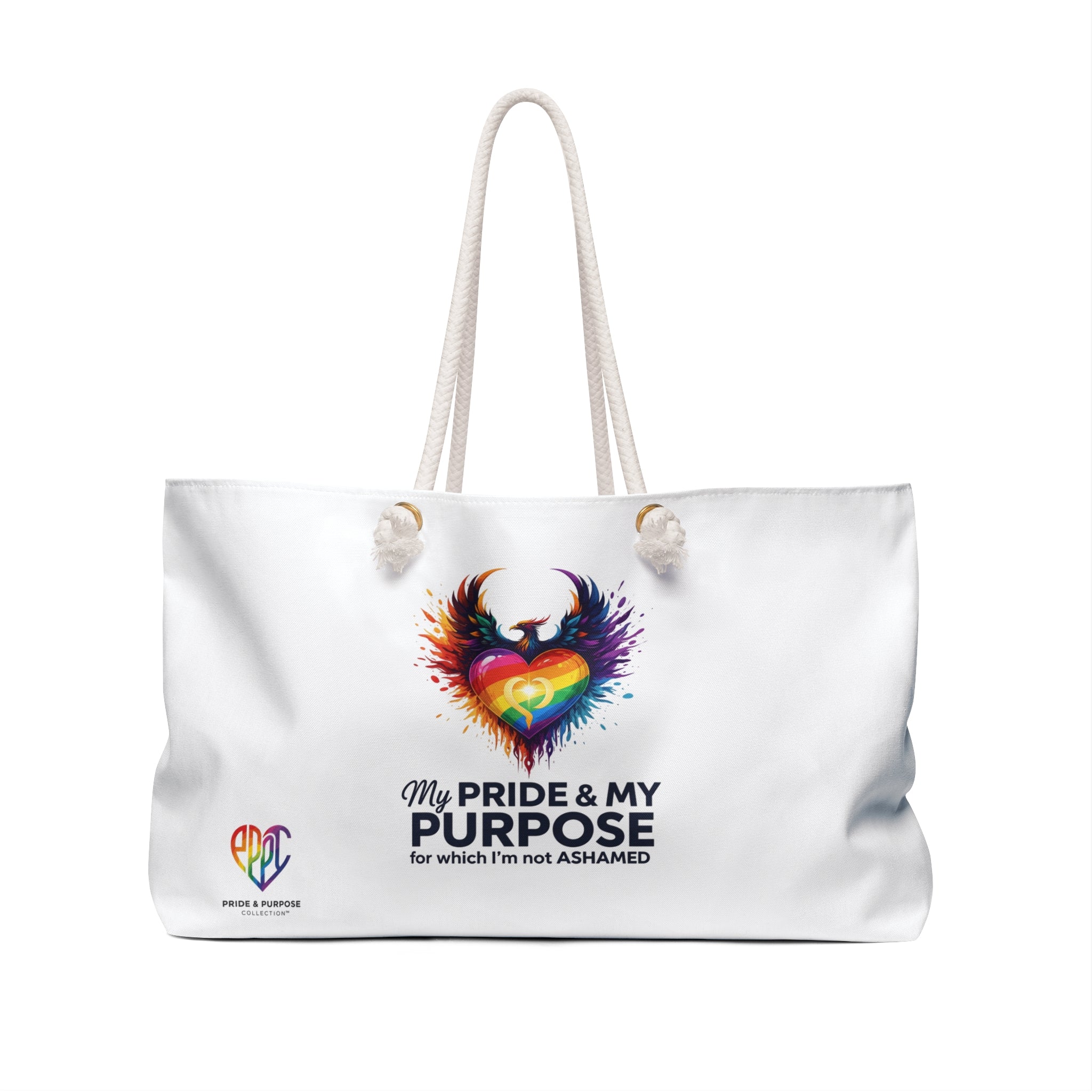 My Pride & My Purpose™ Premium Weekender Tote Bag | LGBTQ+ Pride