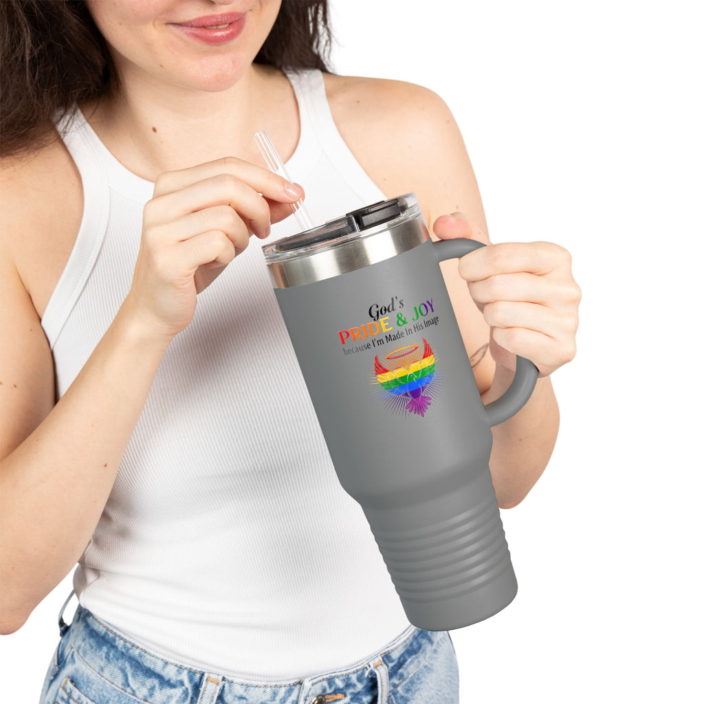 God's Pride & Joy™ 40 oz Insulated Travel Mug with Handle