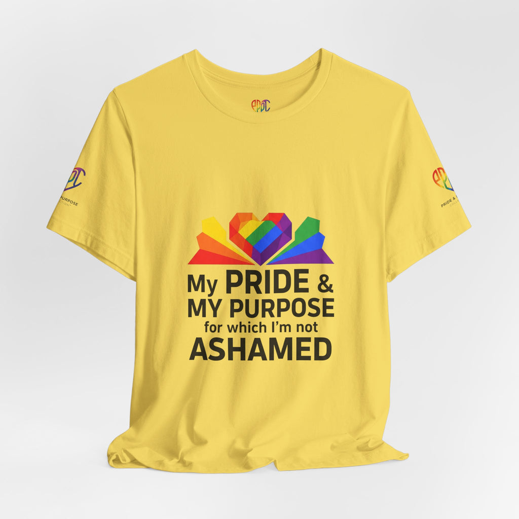 My Pride & My Purpose™ Heavyweight Unisex Tee | LGBTQ+ Pride