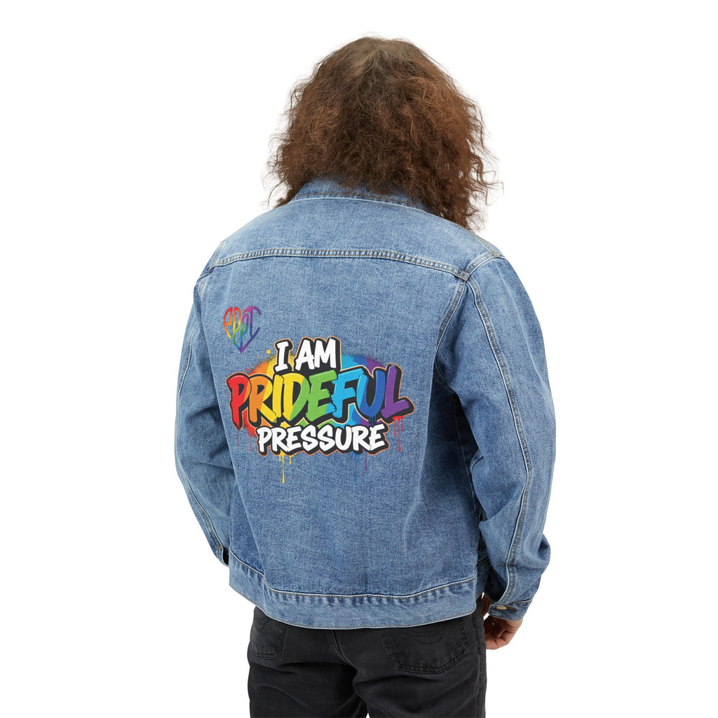 I Am Prideful Pressure™ Premium Denim Jacket | Pride Affirmation