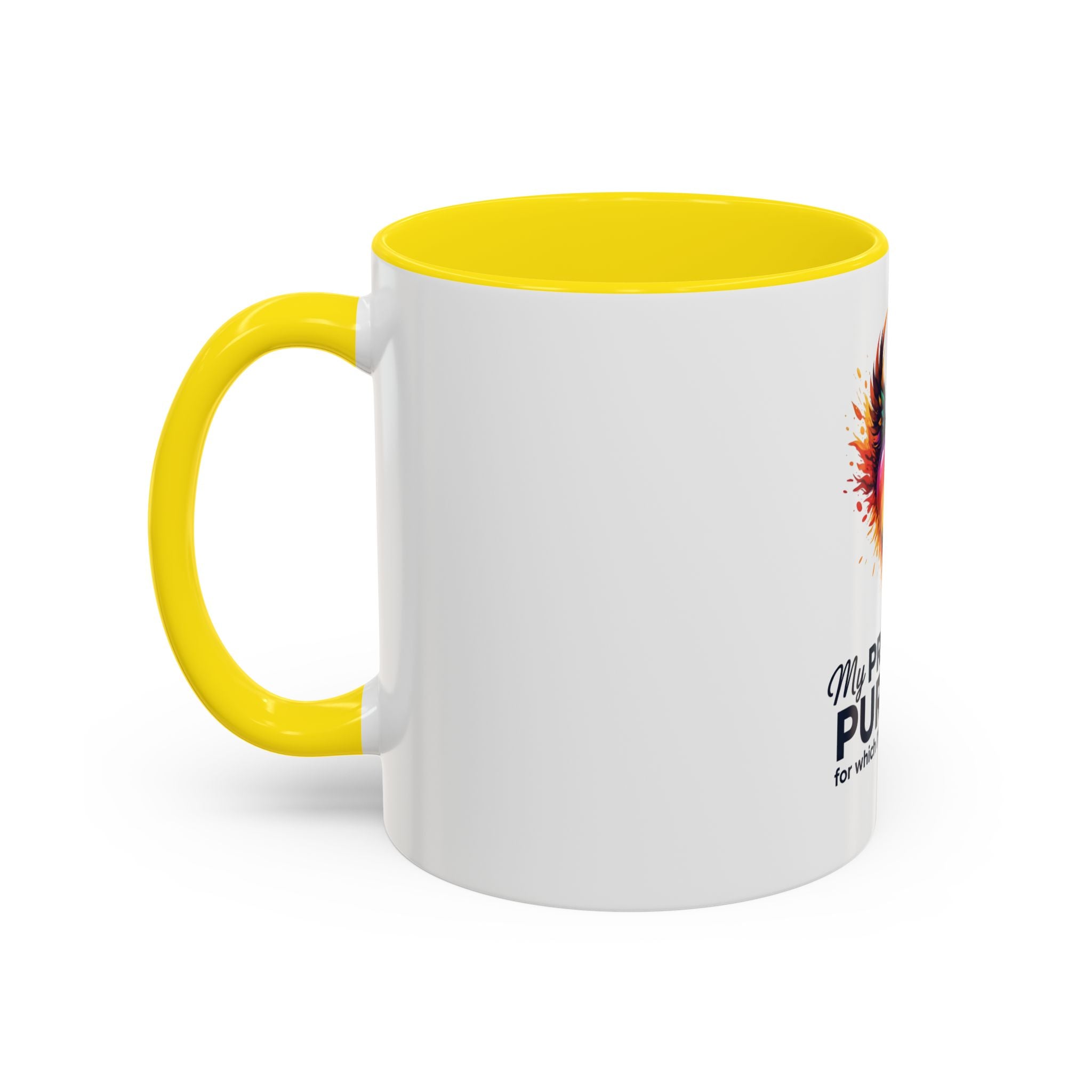 My Pride & My Purpose™ Premium Accent Coffee Mug | LGBTQ+ Pride Drinkware