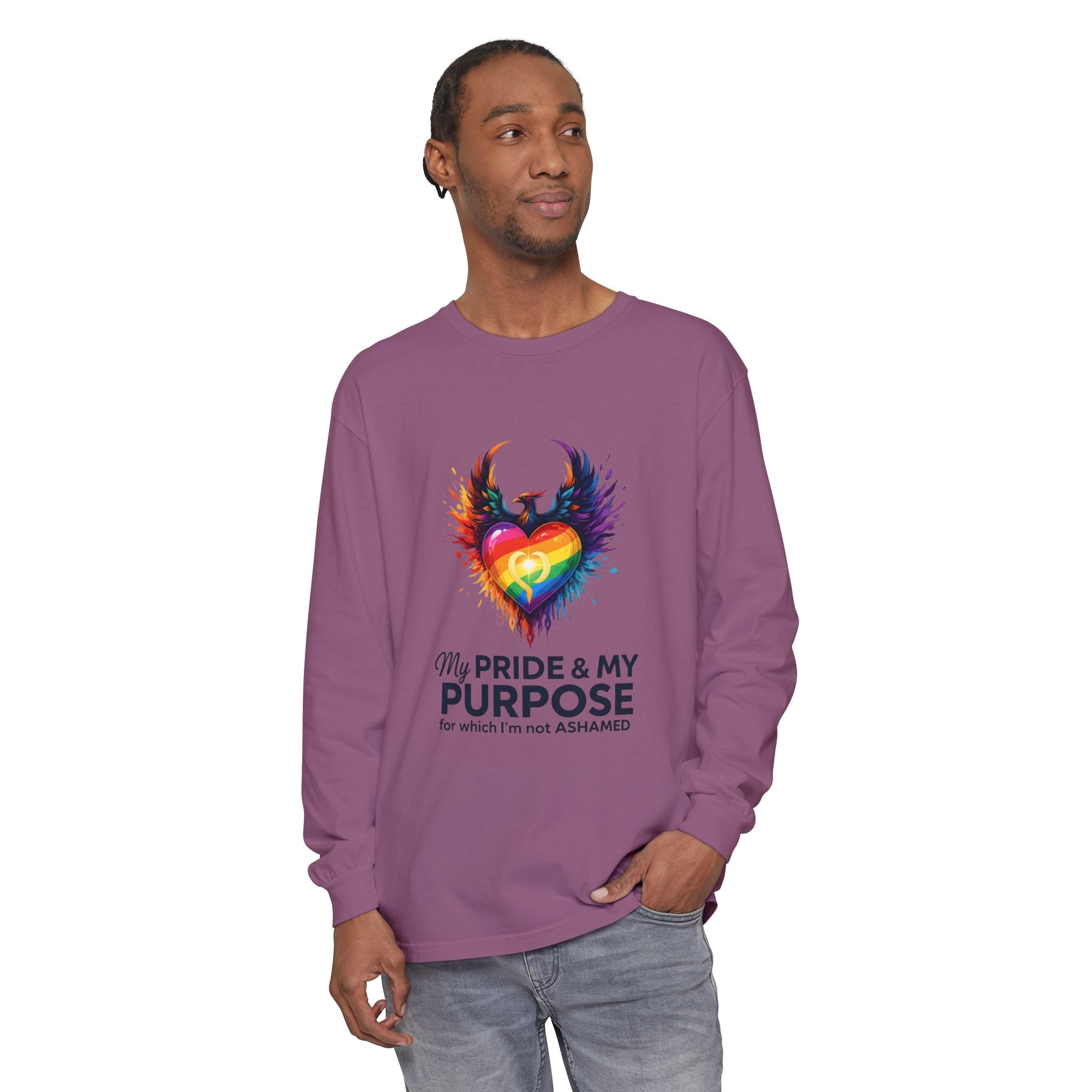 My Pride & My Purpose™ Premium Unisex Long Sleeve T-Shirt | LGBTQ+ Pride