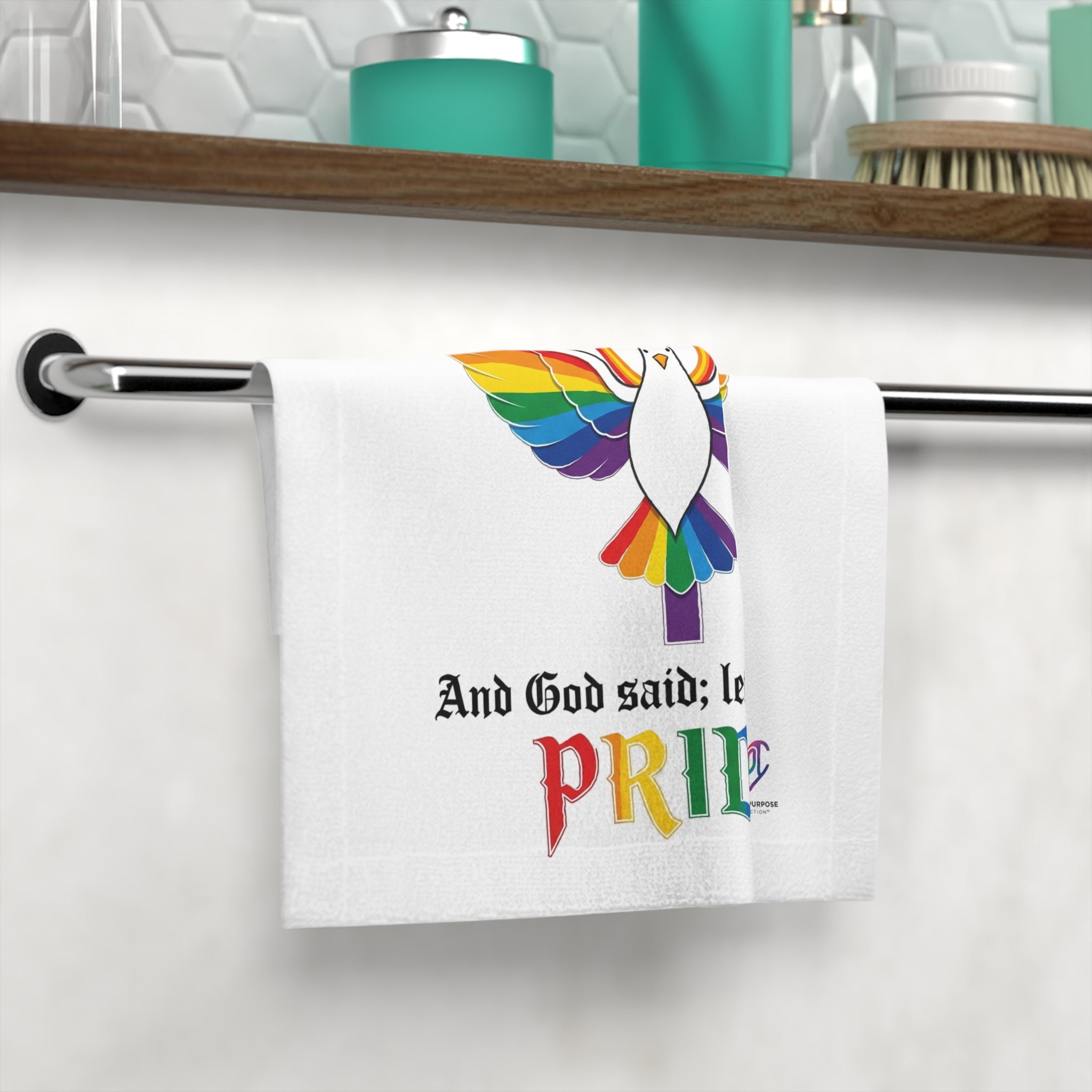 And God Said; Let There Be Pride™ Premium Face Towel