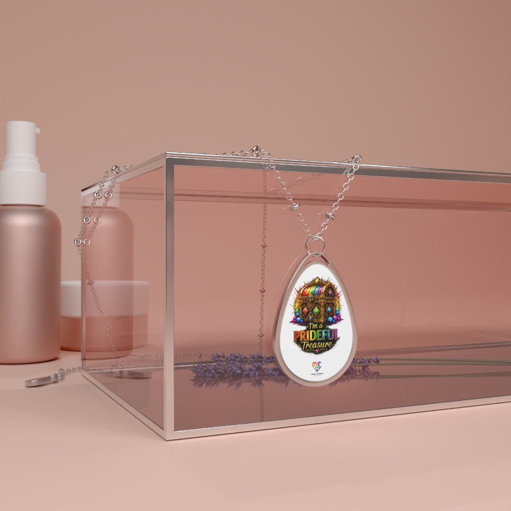 I'm a Prideful Treasure™ Premium Oval Pendant Necklace