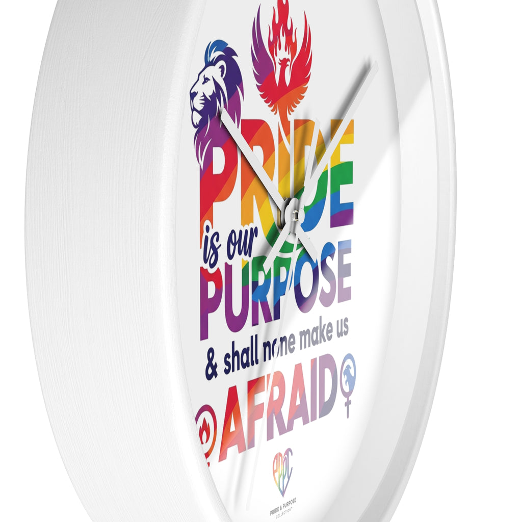 Pride Is Our Purpose™ Premium Inspirational Wall Clock