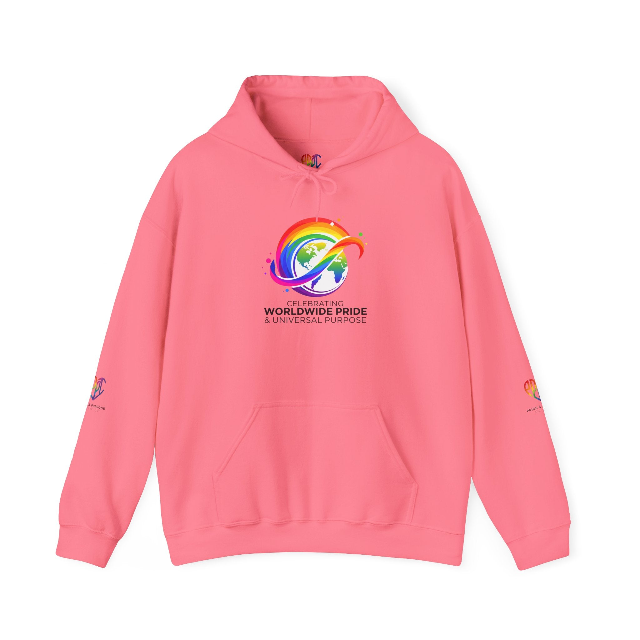 Celebrating Worldwide Pride & Universal Purpose™ Heavy Blend Hoodie | Pride Affirmation