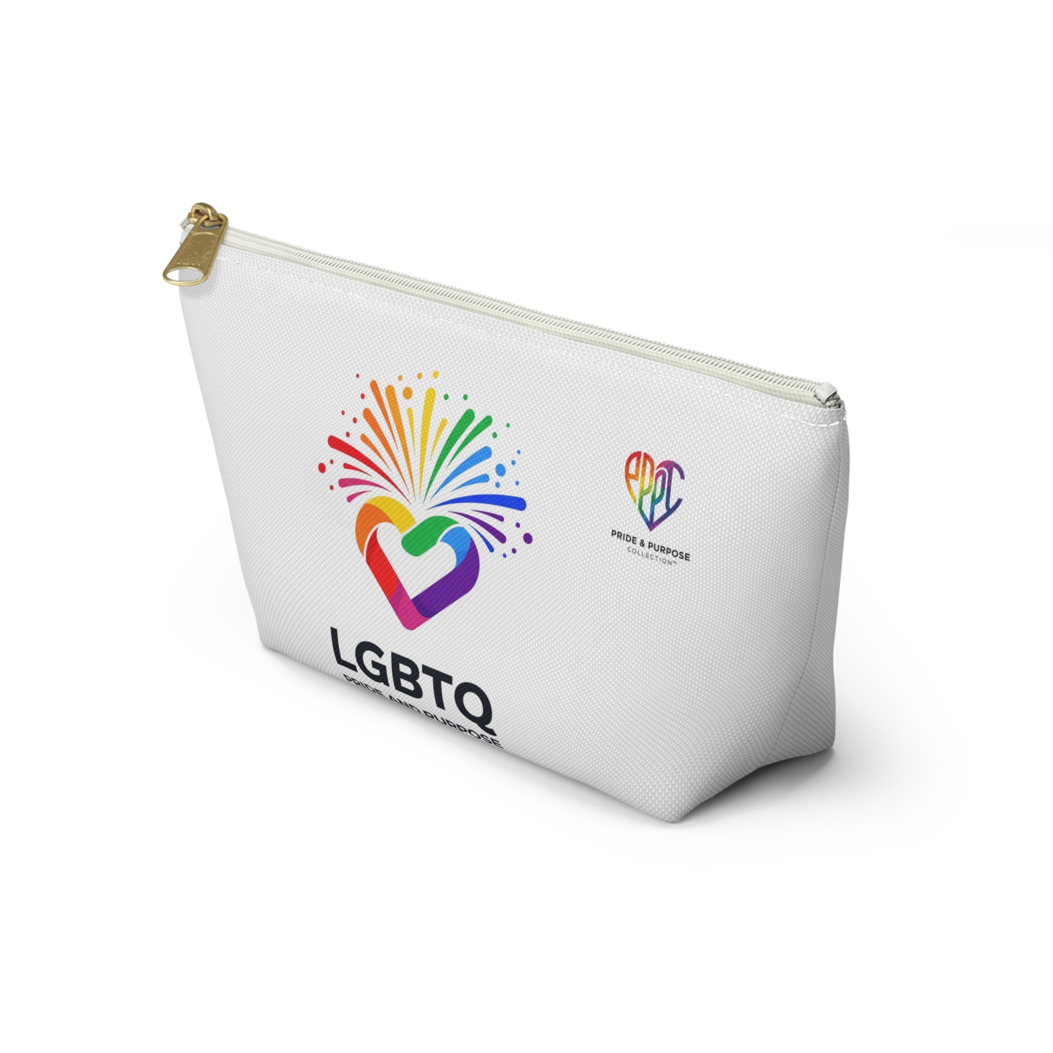 Pride & Purpose LGBTQ+ Celebration Heart Travel Pouch