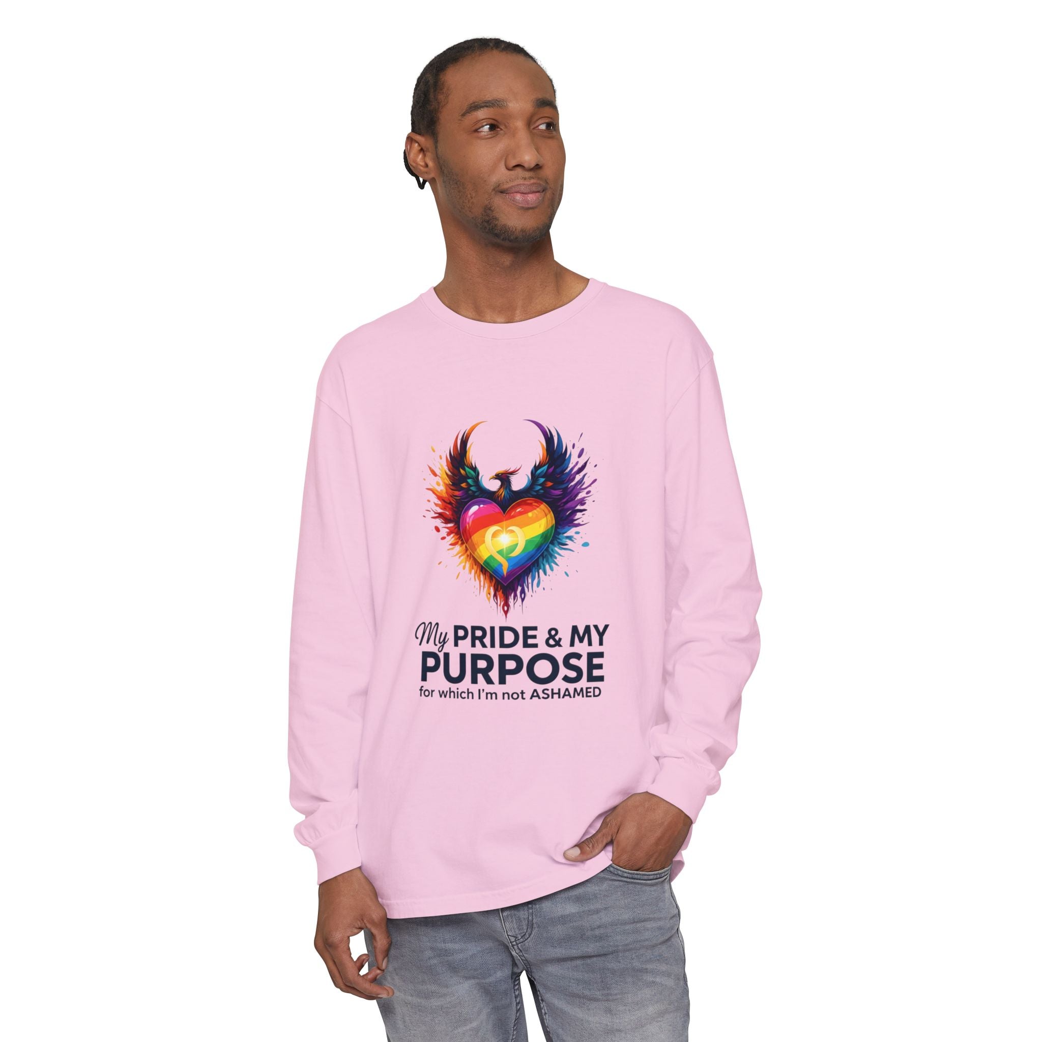 My Pride & My Purpose™ Premium Unisex Long Sleeve T-Shirt | LGBTQ+ Pride