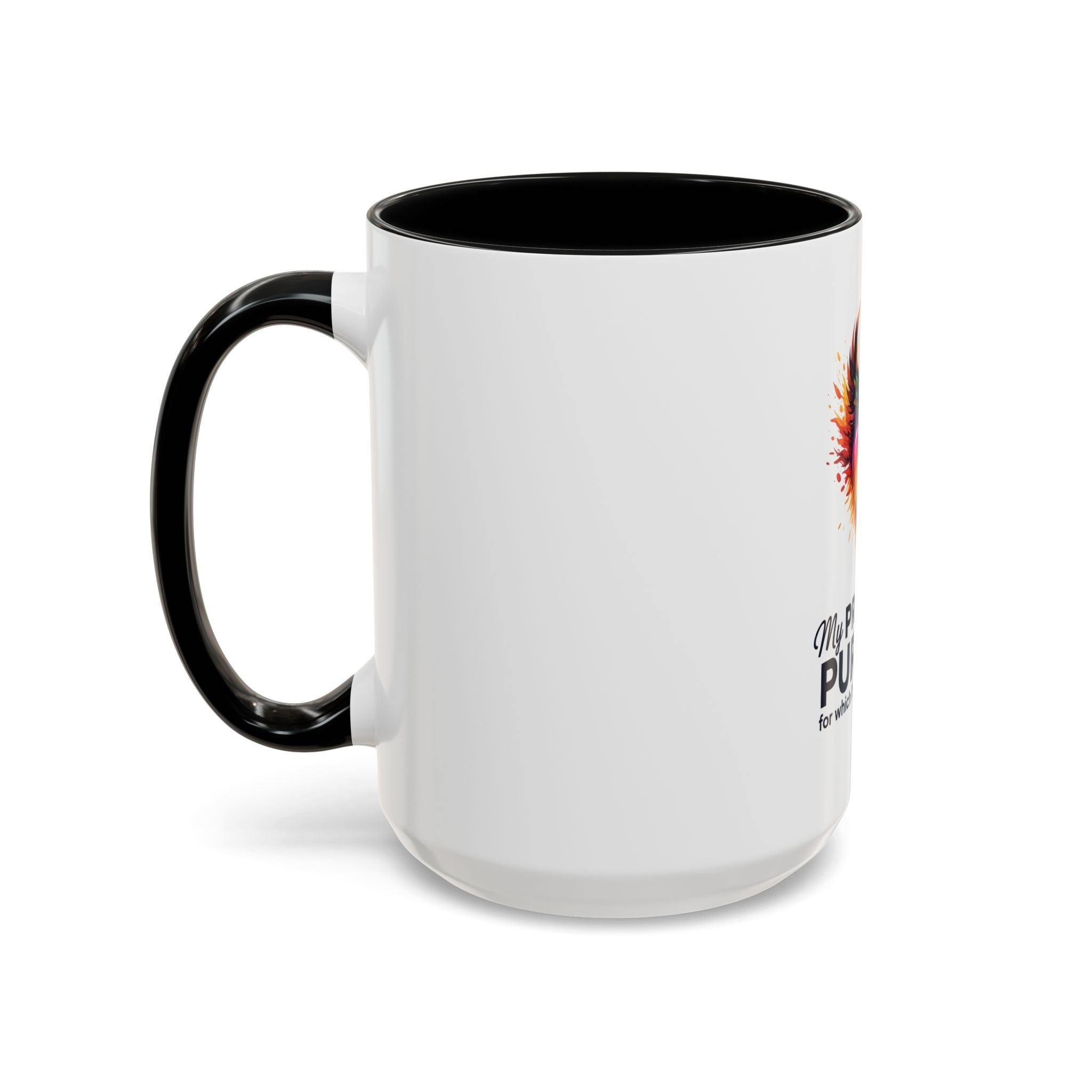 My Pride & My Purpose™ Premium Accent Coffee Mug | LGBTQ+ Pride Drinkware