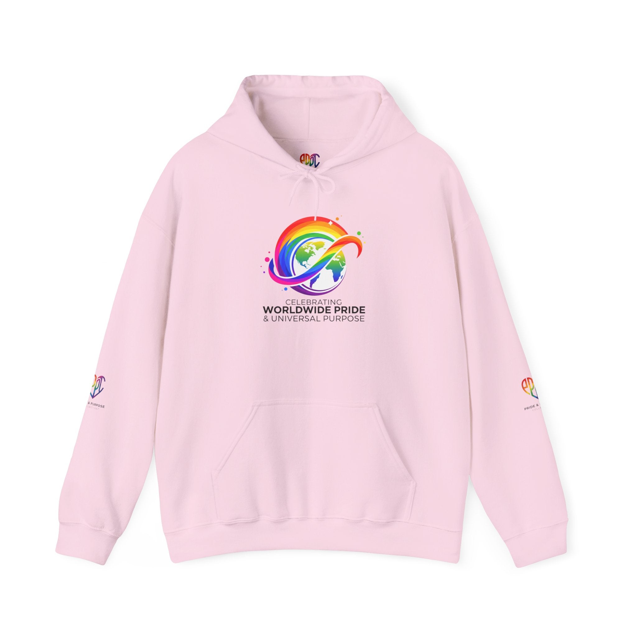 Celebrating Worldwide Pride & Universal Purpose™ Heavy Blend Hoodie | Pride Affirmation