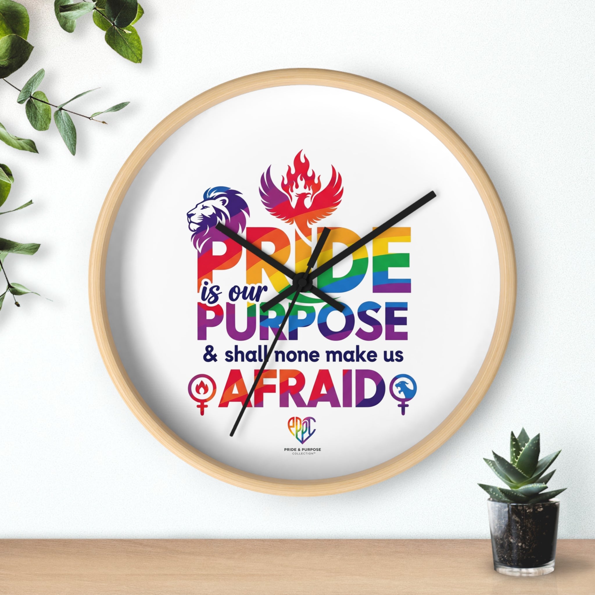 Pride Is Our Purpose™ Premium Inspirational Wall Clock