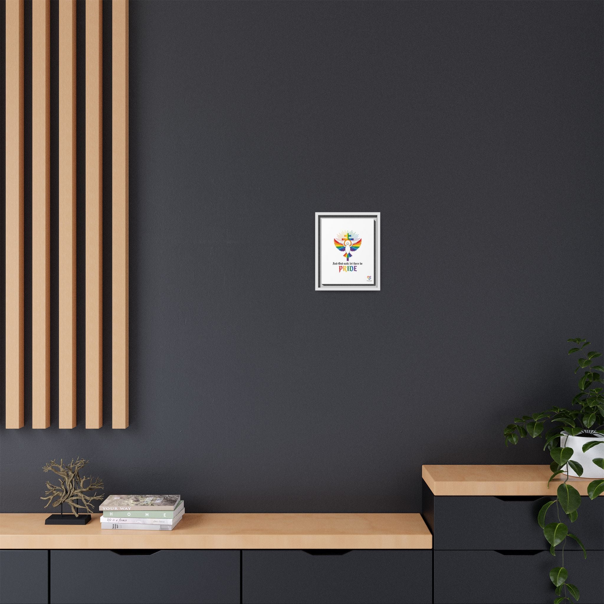 And God Said; Let There Be Pride™ Framed Matte Canvas